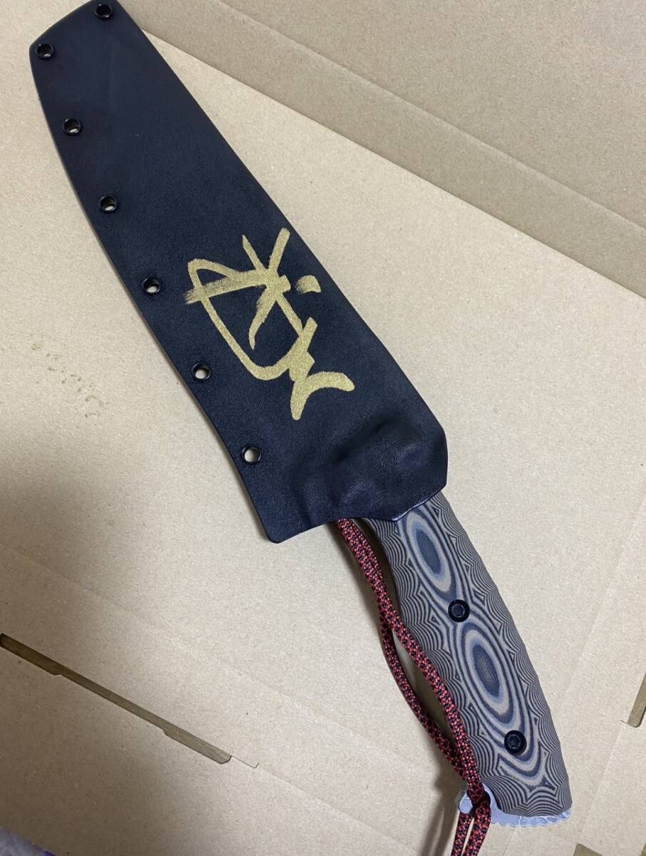 【新品】松田菊男氏 キクナイフ KIKU KNIVES 『さばいどるナイフ』蛤刃 サイン入り かほなんコラボモデル！の画像5