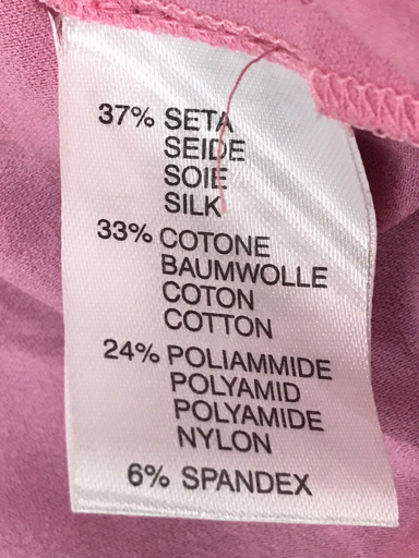 アンナモリナーリ COUTURE サイズ 42 半袖 シャツ ボタン シルク 混 レディース トップス ピンク タグ付き_画像5