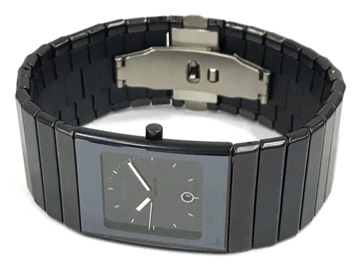 ラドー デイト クォーツ 腕時計 152.0713.3 メンズ 稼働品 ブラック ファッション小物 ブレスレットウォッチ RADO_画像5