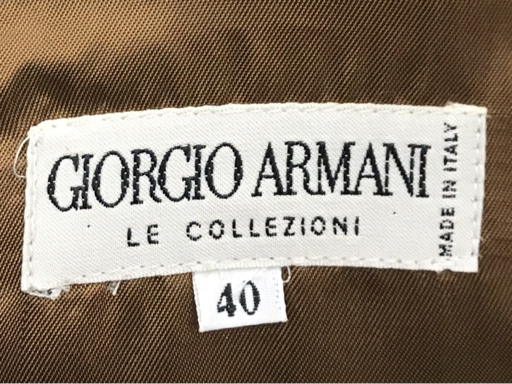 ジョルジオ アルマーニ サイズ 40 ベスト ボタン コーデュロイ コットン×ウール メンズ グリーン×ブラウン_画像6
