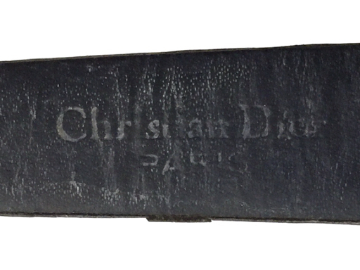 クリスチャンディオール ラウンド 黒文字盤 クォーツ レディース腕時計 純正レザーベルト Christian Dior QR035-227の画像8