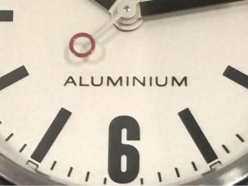 ブルガリ アルミニウム 自動巻 オートマチック 腕時計 メンズ シルバーカラー文字盤 稼働品 ファッション小物_画像9