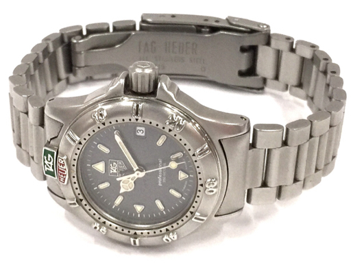  TAG Heuer Professional Date quartz wristwatch WF1411-0 lady's gray face not yet operation goods preservation box attaching 