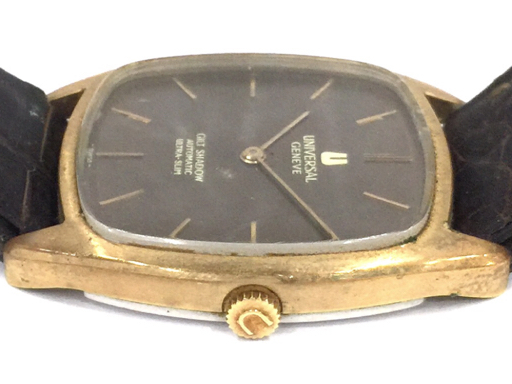  universal june-bgiruto shadow self-winding watch automatic wristwatch men's Brown face immovable goods junk 
