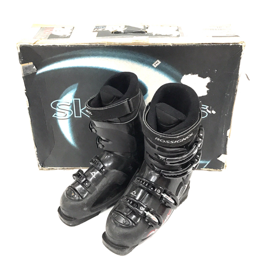 1 иен ROSSINGNOL Rossignol лыжи ботинки 24.5. черный унисекс инструкция вне с коробкой зимние виды спорта 