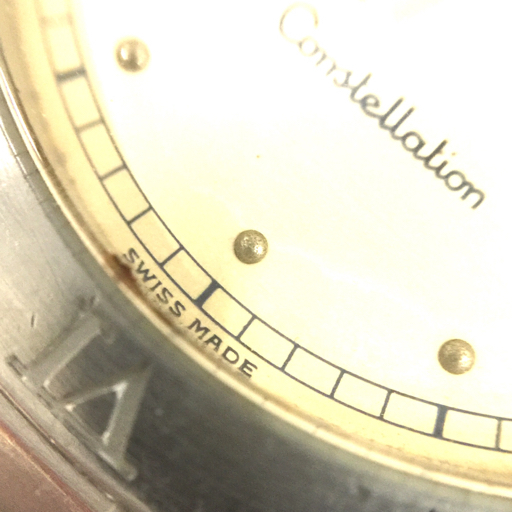 オメガ コンステレーション デイト クォーツ 腕時計 未稼働品 ホワイト文字盤 ファッション小物 ジャンク品 OMEGA_画像9
