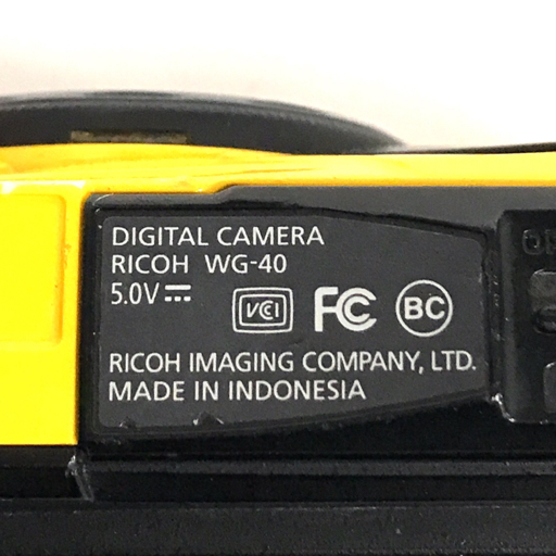 RICOH WG-40 防水 耐衝撃 防塵 耐寒 コンパクトデジタルカメラ リコー イエロー_画像7