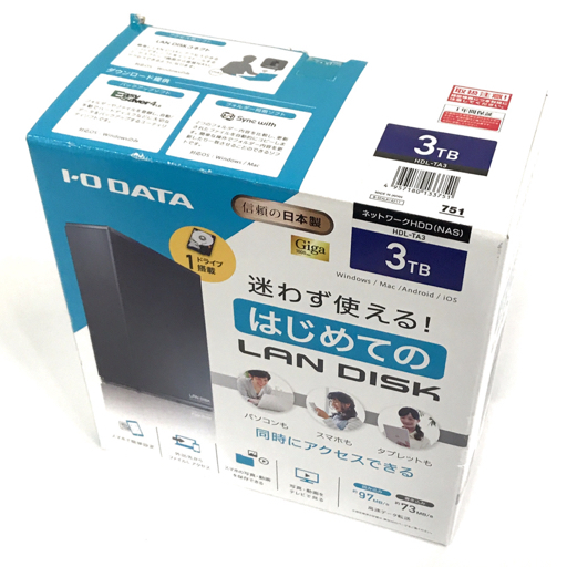 1円 新品同様 I-O DATA HDL-TA3 LAN DISK ネットワークHDD NAS 外付けHDD ハードディスク_画像1