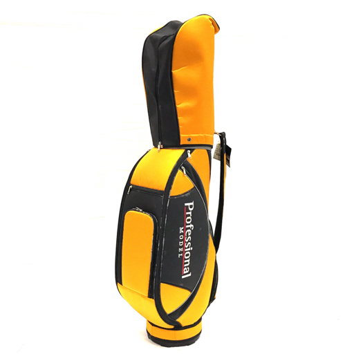  Kasco 8.5 type Professional model caddy bag Golf bag 6 hole yellow × black kasco