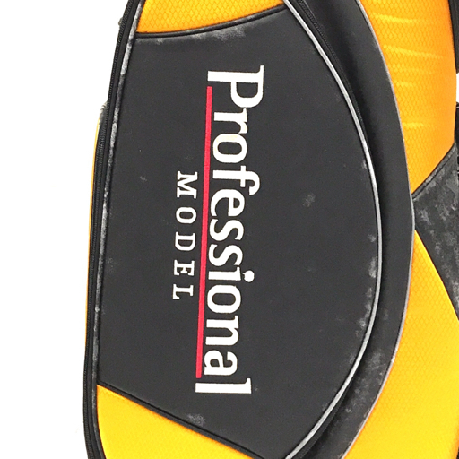  Kasco 8.5 type Professional model caddy bag Golf bag 6 hole yellow × black kasco