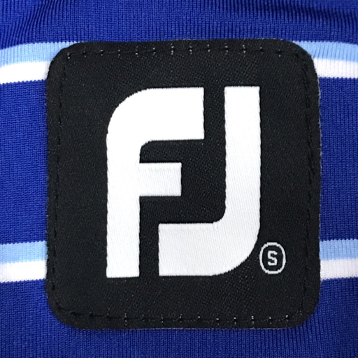 フットジョイ FJ サイズS 半袖 ポロシャツ ボーダー ブルー サイズ28 パンツ グレー メンズ ゴルフウェア 計2点セット_画像3