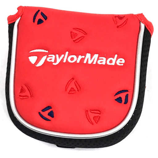 新品同様 テーラーメイド TB665 V95833 ヘッドカバー パター用 レッド系 ゴルフ用品 未使用品 Taylor Made_画像1