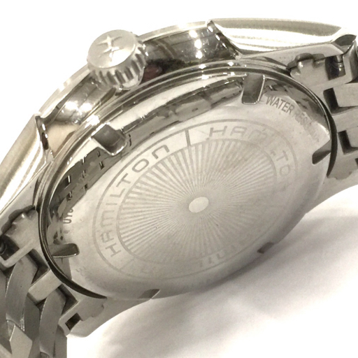 ハミルトン 腕時計 ジャズマスター ラウンド デイト シルバーカラー 金具 クォーツ メンズ 稼働 付属品有り_画像4