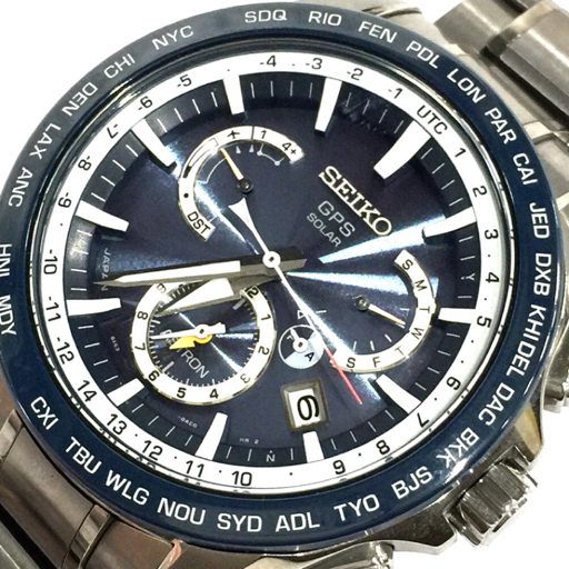 セイコー 腕時計 ASTRON アストロン 8X53-0AD0-2 デュアルタイム GPS ソーラー メンズ 純正ベルト 稼働 SEIKO_画像1