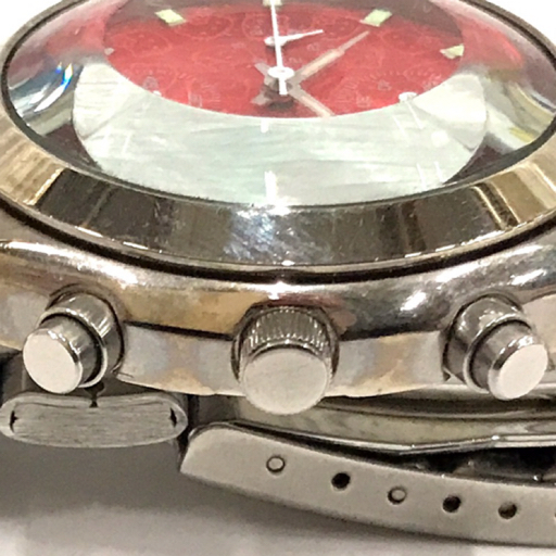 ハローキティ 2000 リミテッドエディション デイト スモセコ クォーツ 腕時計 未稼働品 レッド文字盤 未稼働品の画像2