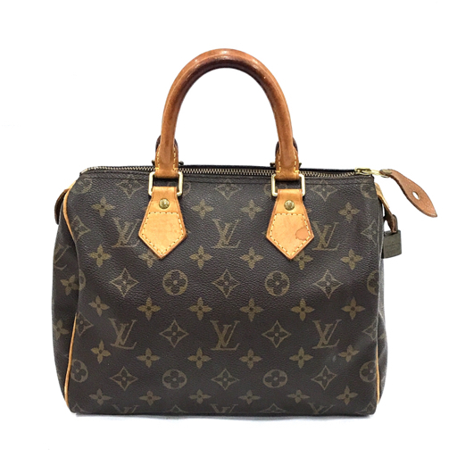 ルイヴィトン スピーディ 25 M41528 モノグラム ミニボストンバッグ ハンドバッグ 付属有 LOUIS VUITTON QR033-134_画像1