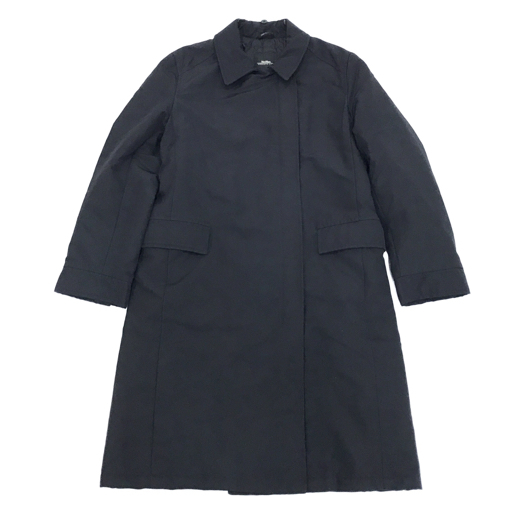 マックスマーラ WEEKEND サイズ 38 長袖 ジップアップ ロング丈 コート ナイロン レディース アウター ブラックの画像1