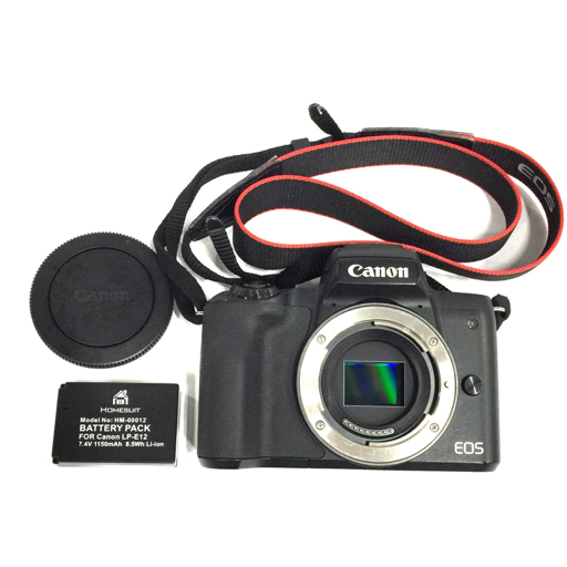 1円 Canon EOS Kiss M ミラーレス一眼 デジタルカメラ ボディ 本体 L211300の画像1
