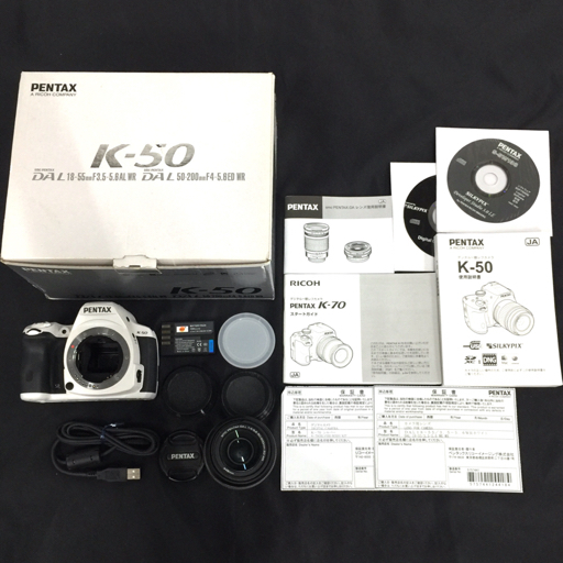 1円 PENTAX K-50 SMC PENTAX-DAL 1:4-5.6 50-200mm ED WR デジタル一眼レフ デジタルカメラ A10985_画像1