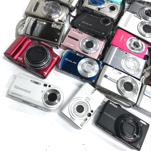 1円 Nikon COOLPIX S6100/SONY DSC-P100/Canon IXY DIGITAL 40 等 含む デジタルカメラ まとめ セット C271818_画像10