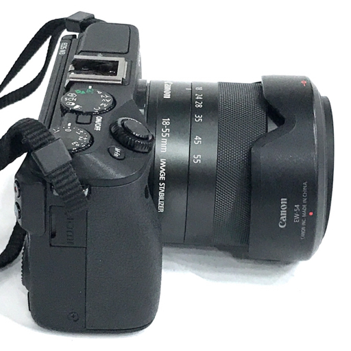 1円 Canon EOS M3 EF-M 18-55mm 1:3.5-5.6 IS STM 55-200mm 1:4.5-6.3 IS STM ミラーレス一眼 カメラ C222022_画像6