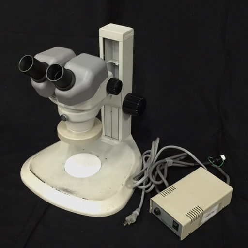 Nikon Nikon SMZ645. eye real body microscope stand lens ring fluorescent lamp electrification operation verification settled 