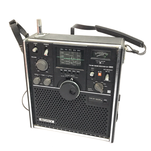 1円 SONY ソニー ICF-5800 5BAND ラジオ スカイセンサー オーディオ機器 ジャンク_画像1