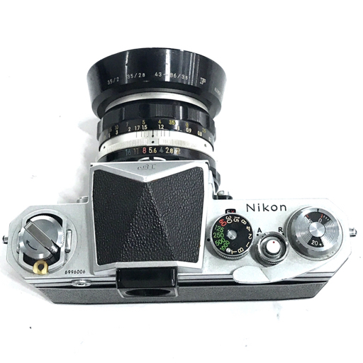 1円 Nikon F アイレベル NIKKOR-H Auto 1:2 50mm 一眼レフ フィルムカメラ マニュアルフォーカス A11029_画像6