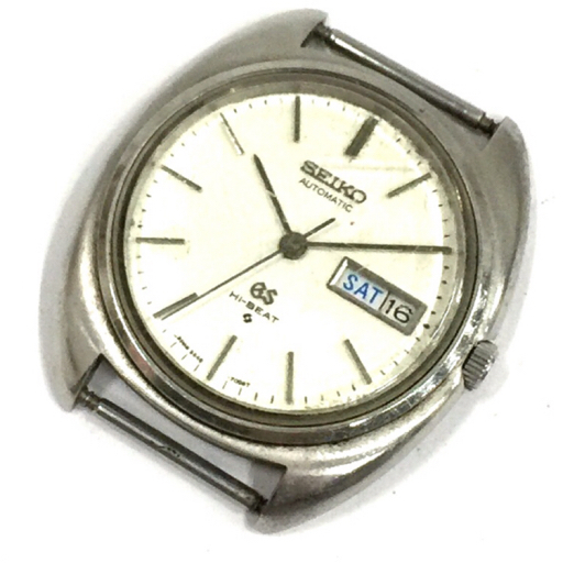 セイコー 腕時計 フェイス 5646-7000 GS HI-BEAT デイデイト 白文字盤 メダリオン 自動巻き メンズ ジャンク SEIKO_画像1