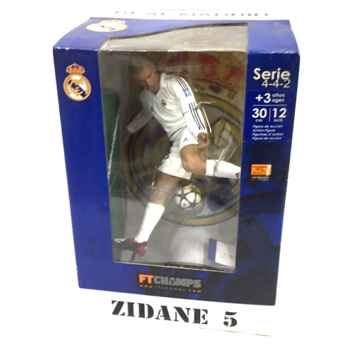 FTCHAMPS ZIDANE 5 ジダン レアルマドリード 30cm / 12インチ フィギュア ホビー 玩具 保存箱付き QR034-307の画像1