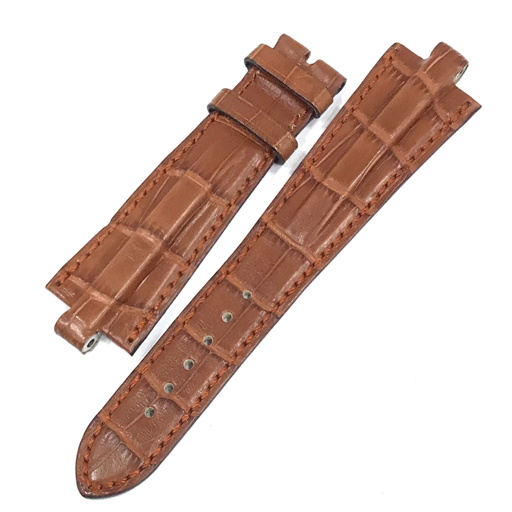 ブルガリ BVLGARI 腕時計用 レザー ベルト M 全長約18m 幅2.1cm メンズ ブラウン ファッション小物