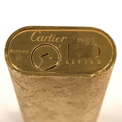 カルティエ ガスライター 喫煙具 オーバル型 総柄 ゴールドカラー金具 サイズ約6.9×2.5cm Cartierの画像7