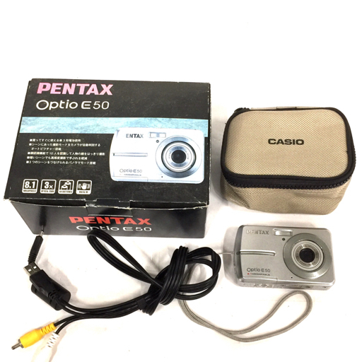 PENTAX Optio E50 6.2mm-18.6mm コンパクトデジタルカメラ QG033-84の画像1