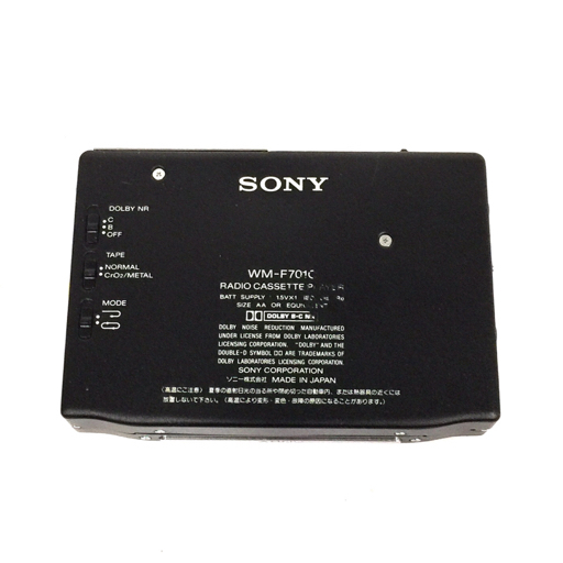 1円 SONY WM-F701C ウォークマン ポータブルカセットプレーヤー_画像3