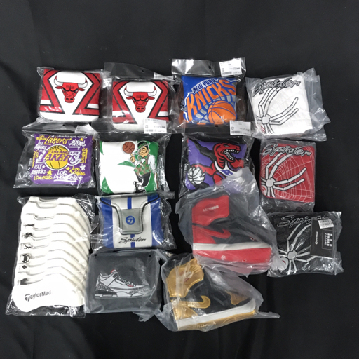 テーラーメイド×NBA レイカーズ ブルズ セルティックス 他 スパイダー 等 パター用 アイアン等 ヘッドカバー まとめ_画像1