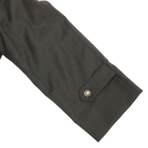 アミポイズン サイズ 42 長袖 ロング丈 コート ボタン ベルト付き 毛 100% レディース ダークブラウン AMIPOISONの画像3