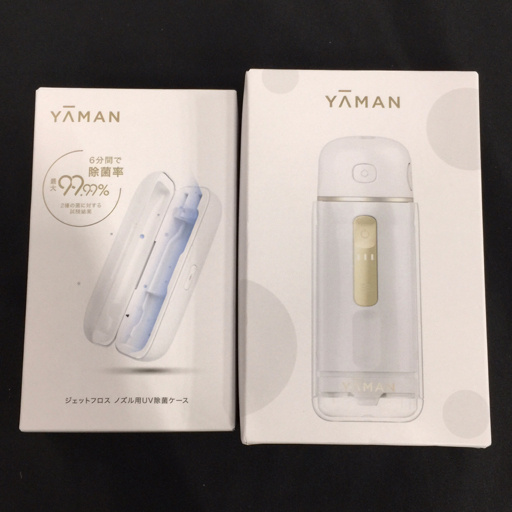 YAMAN YOI-100W ジェットフロス コンパクト/YOI-UV01W1 ジェットフロス ノズル用UV除菌ケース まとめ セット_画像1