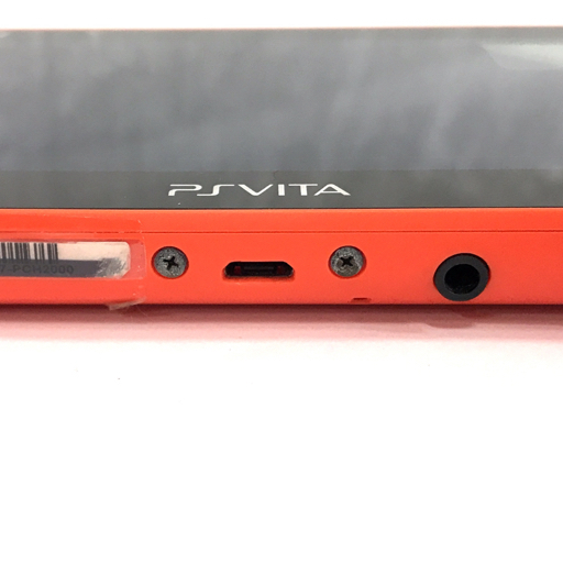 SONY PSVITA PCH-2000 Playstation VITA ネオン オレンジ wifiモデル ゲーム機 本体 通電動作確認済_画像2