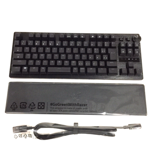 美品 RAZER RZ03-04981300-R3J1 HUNTSMAN V3 PRO TKL ANALOG OPTICAL ESPORTS キーボード 日本語配列_画像1