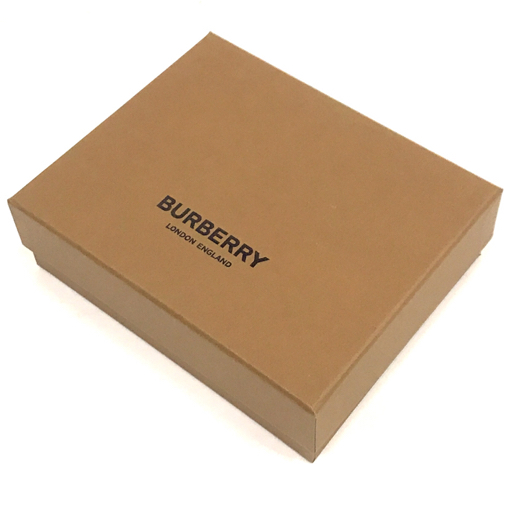 バーバリー レザー TBカードケース コインケース ブランド小物 メンズ ブラック系 保存箱・ショッパー付 BURBERRYの画像9