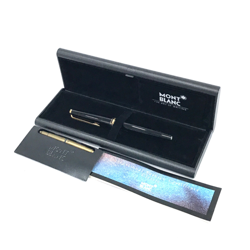 モンブラン 万年筆 ペン先 14K / ct 585 ブラック 黒 筆記用具 筆記具 インク ケース 付属 MONTBLANC QR035-327の画像1