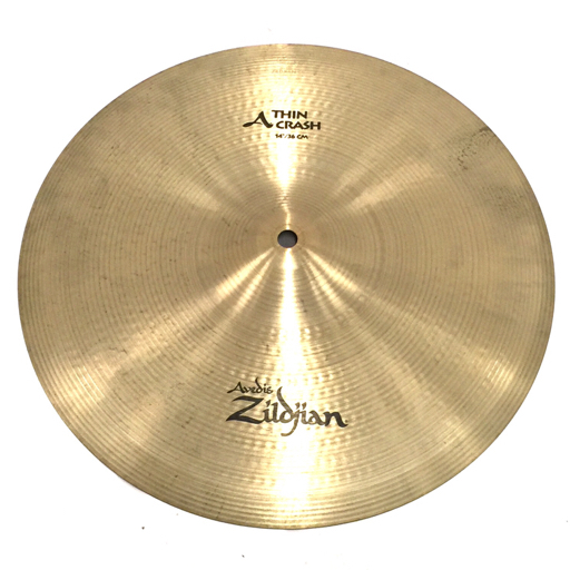 Zildjian ジルジャン A THIN CRASH 14”/36㎝ シンバル 単品 クラッシュ 楽器 現状品の画像1