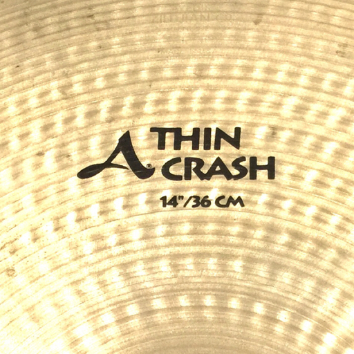 Zildjian ジルジャン A THIN CRASH 14”/36㎝ シンバル 単品 クラッシュ 楽器 現状品_画像2