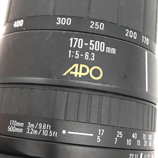 SIGMA 170-500mm 1:5-6.3 APO DG カメラレンズ EFマウント オートフォーカス_画像7