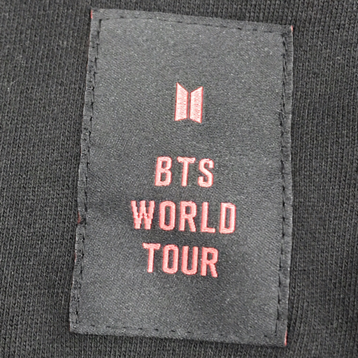 BTS×OFFICIAL MD サイズ1 BTS WORLD TOUR ジップアップパーカー アウター ブラック LOVE YOURSELFの画像7