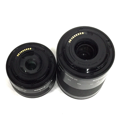 1円 Canon EOS M6 15-45mm 1:3.5-6.3 IS STM 55-200mm 1:4.5-6.3 IS STM ミラーレス一眼 カメラ L062200_画像9