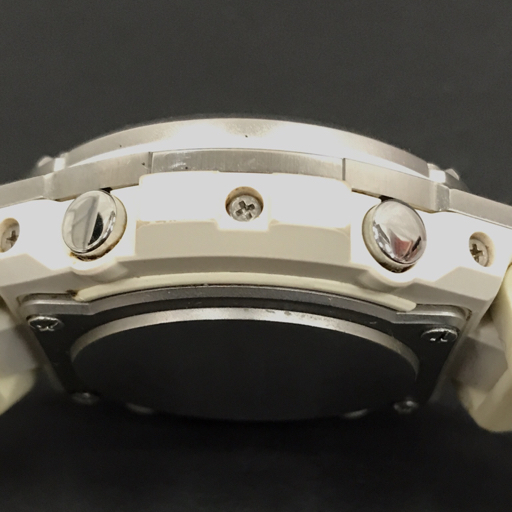 1円 カシオ 電波 腕時計 G-SHOCK GST-W310 ラウンド デジアナ MULTI BAND 6 タフソーラー メンズ 白 稼働 CASIOの画像3