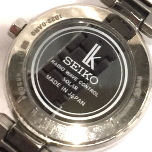 セイコー ルキア 1B22-0AR0 ソーラー デイト 腕時計 レディース 未稼働品 付属品あり SEIKO QR035-86の画像3