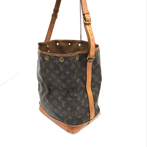 ルイヴィトン M42224 モノグラム ノエ ショルダーバッグ 肩掛け 巾着型 ブラウン系 LOUISVUITTON 現状品 QR035-344の画像3