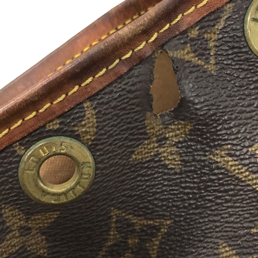 ルイヴィトン M42224 モノグラム ノエ ショルダーバッグ 肩掛け 巾着型 ブラウン系 LOUISVUITTON 現状品 QR035-344の画像7